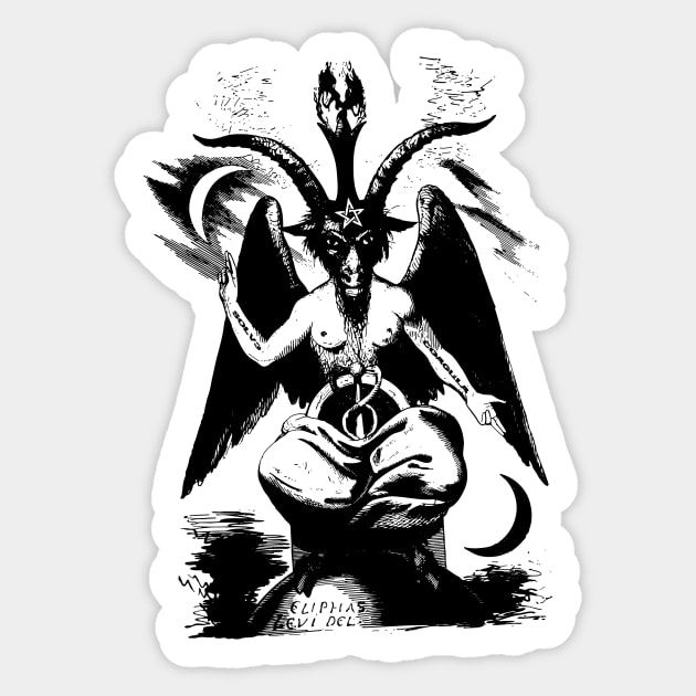 Baphomet Sticker by Weltenbrand